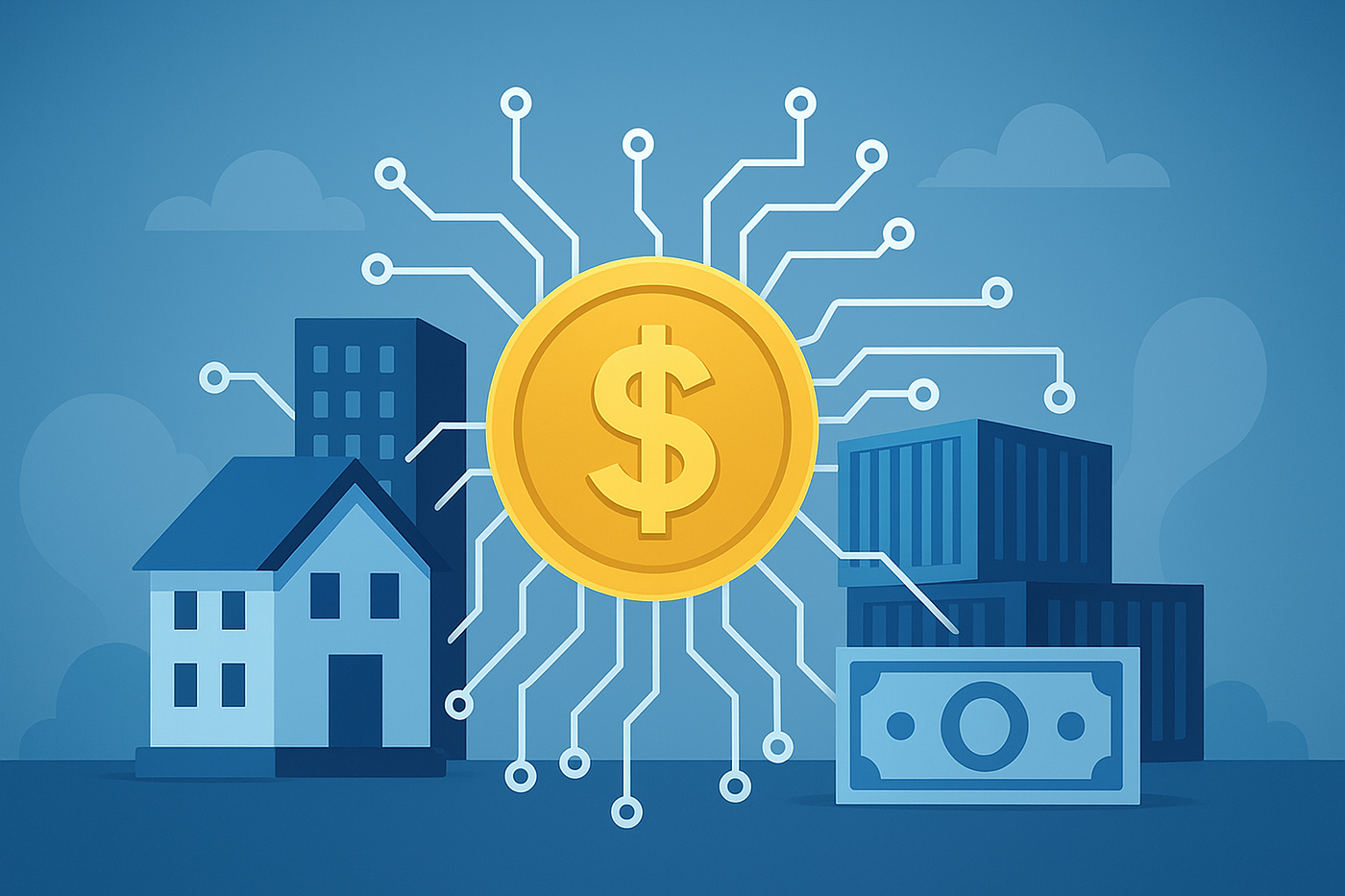Institutional investors analyzing digital tokenized bond growth, symbolizing the $7.4B surge in programmable money markets in 2025.