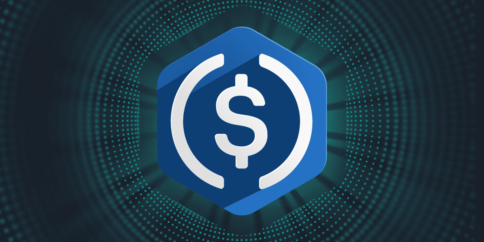 USDC stablecoin blockchain icon