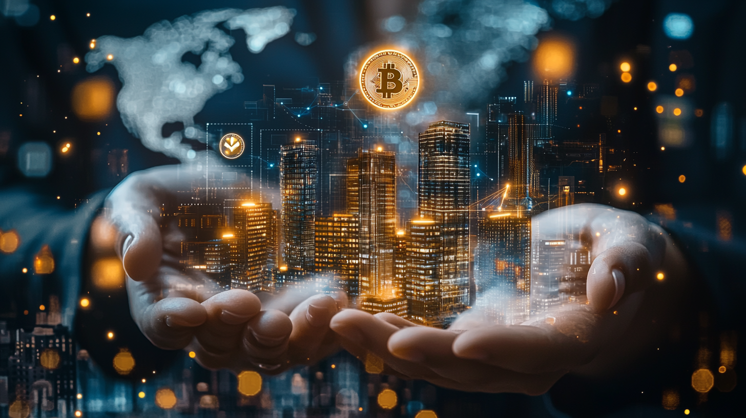 Stylized graphic showing Ethereum tokens overlaying U.S. Treasury notes, representing tokenized government bonds and blockchain-based fixed-income investments.